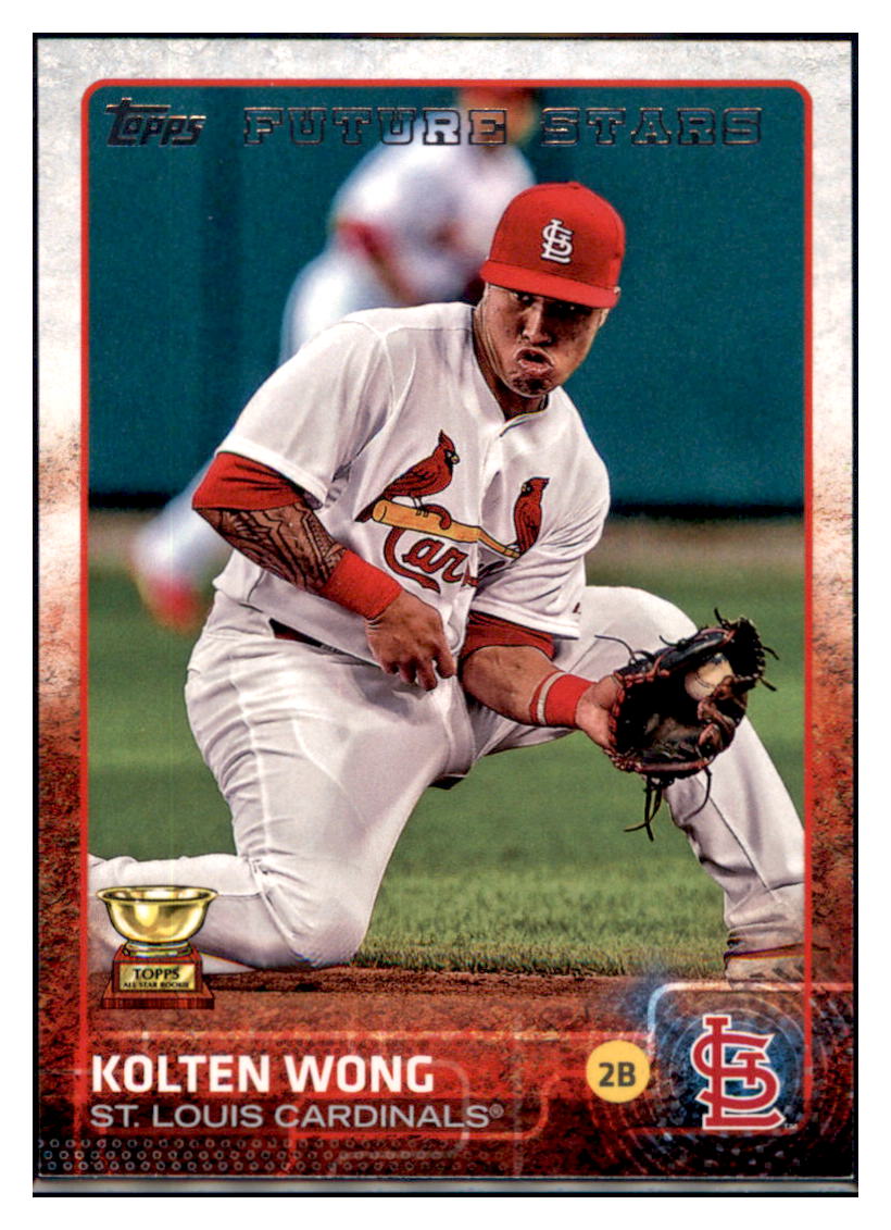 2015 Topps Kolten Wong  St. Louis Cardinals #588 Baseball card   MATV4 simple Xclusive Collectibles