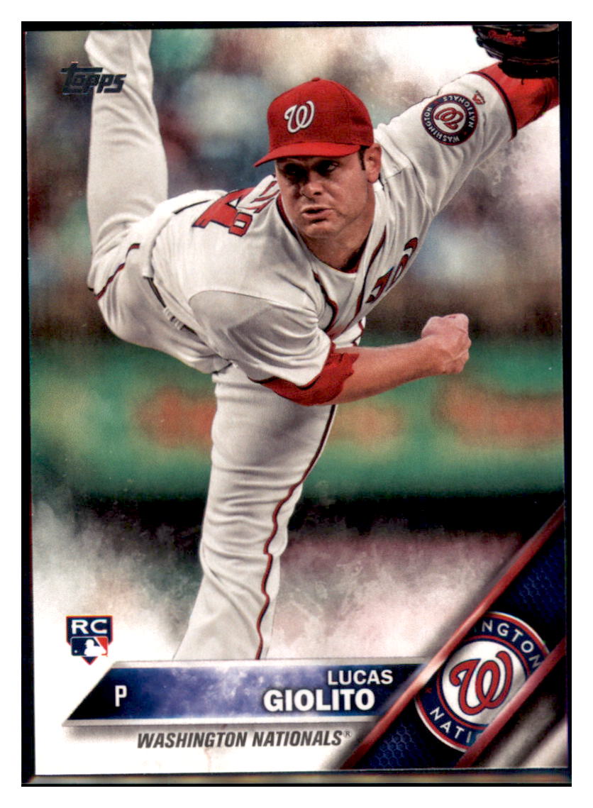 2016 Topps Update Lucas Giolito Washington Nationals #US229a Baseball
card MATV4 simple Xclusive Collectibles