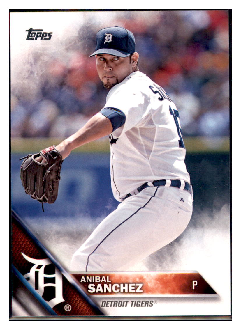 2016 Topps Anibal Sanchez  Detroit Tigers #69 Baseball card   MATV4 simple Xclusive Collectibles   