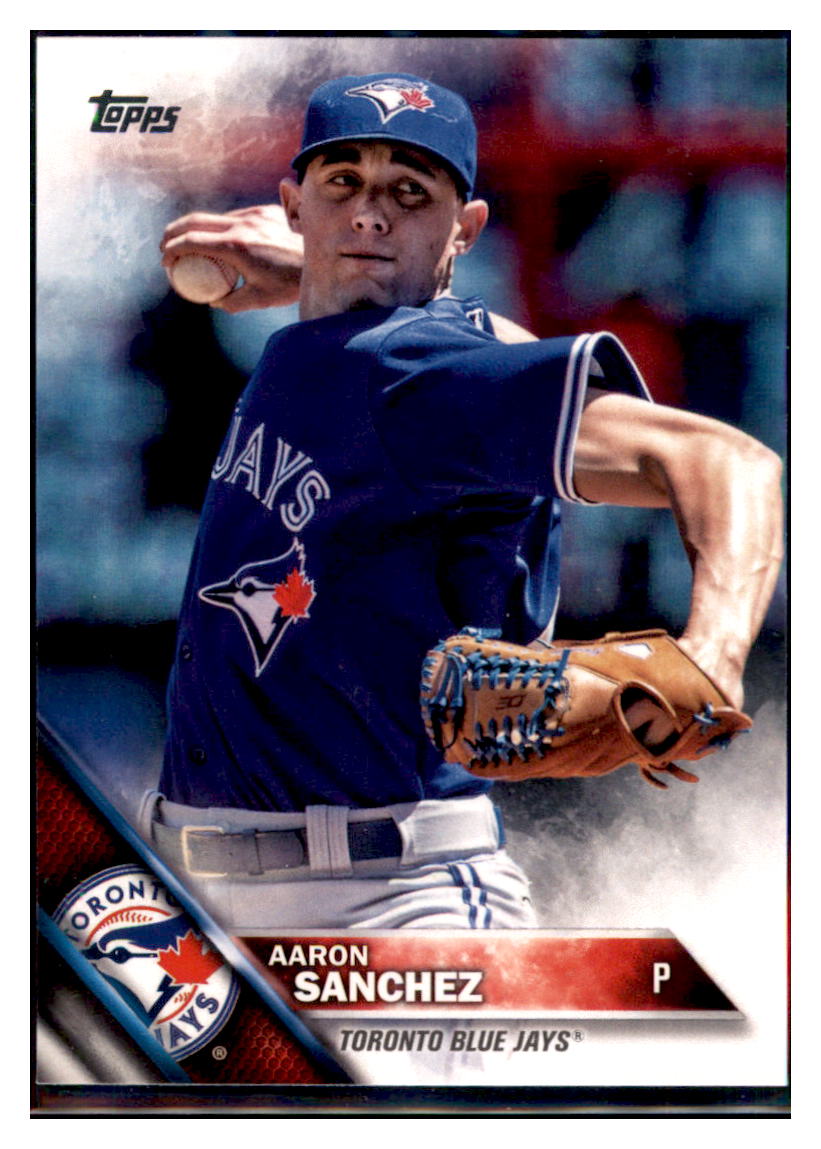 2016 Topps Aaron Sanchez Toronto Blue Jays #113 Baseball card MATV4 simple Xclusive Collectibles