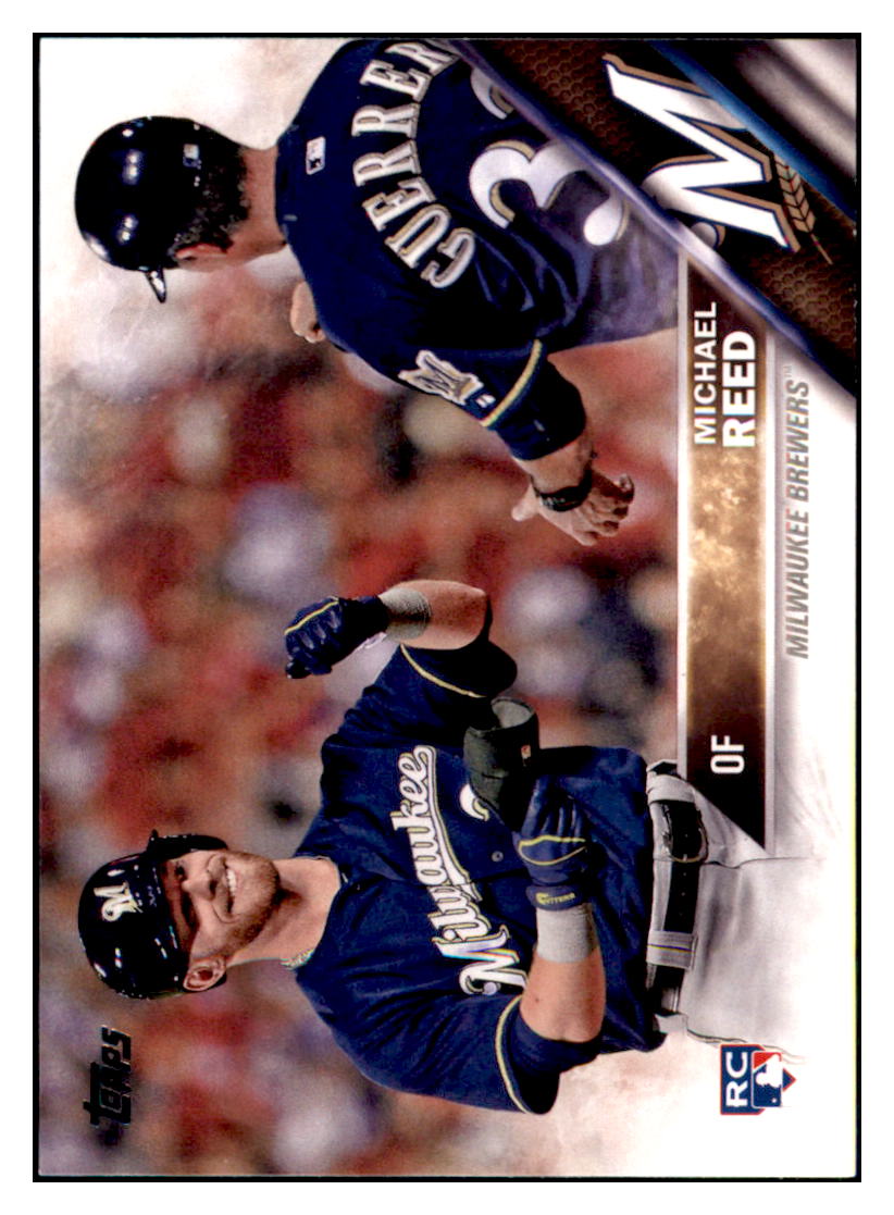 2016 Topps Michael Reed Milwaukee Brewers #538 Baseball card MATV4_1a simple Xclusive Collectibles