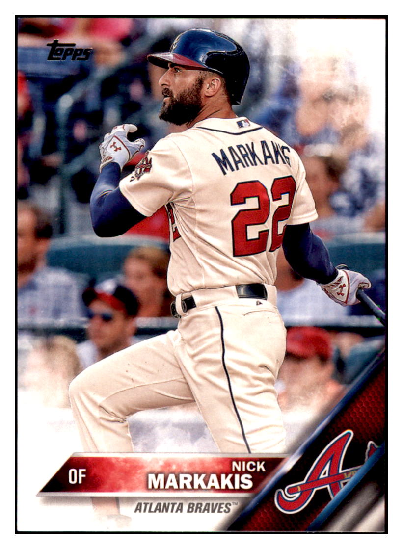2016 Topps Nick Markakis Atlanta Braves #240 Baseball card MATV4 simple Xclusive Collectibles