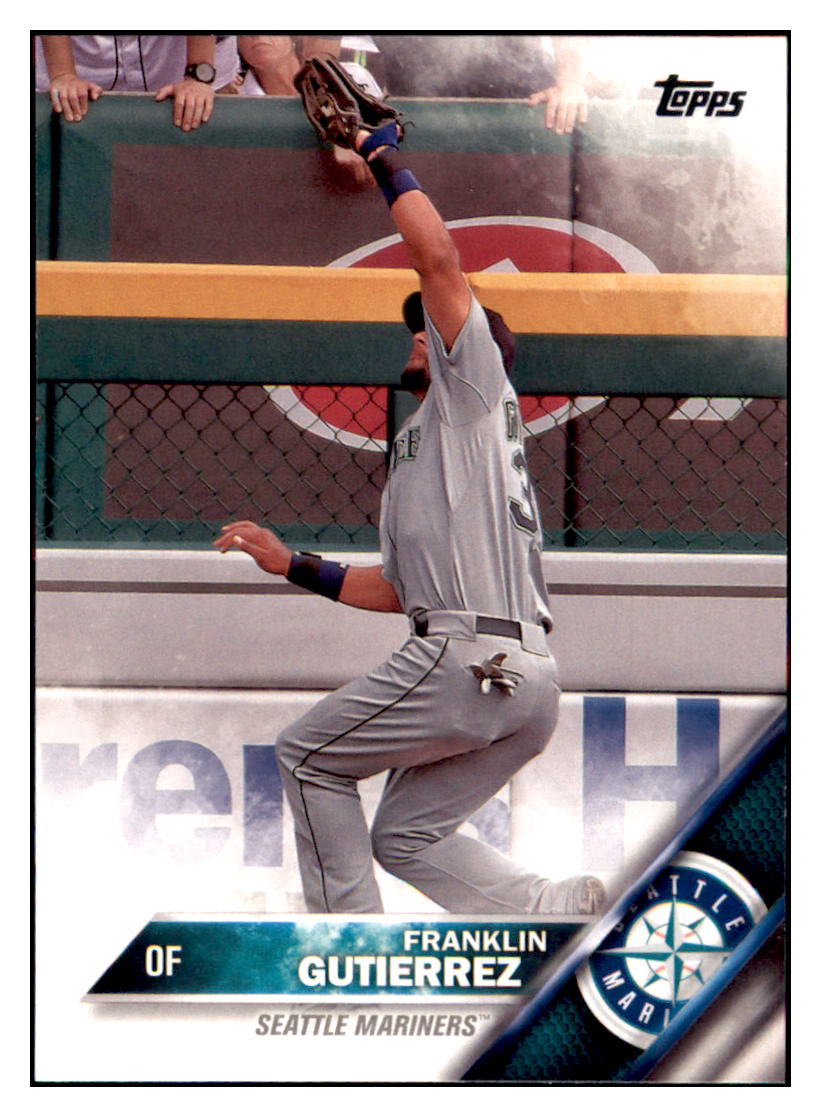 2016 Topps Franklin Gutierrez  Seattle Mariners #555 Baseball card   MATV4 simple Xclusive Collectibles