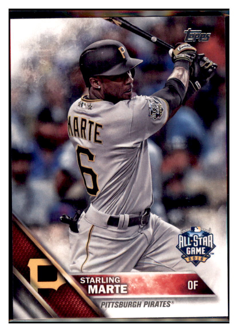 2016 Topps Update Starling Marte  Pittsburgh Pirates #US166 Baseball
  card   MATV4 simple Xclusive Collectibles