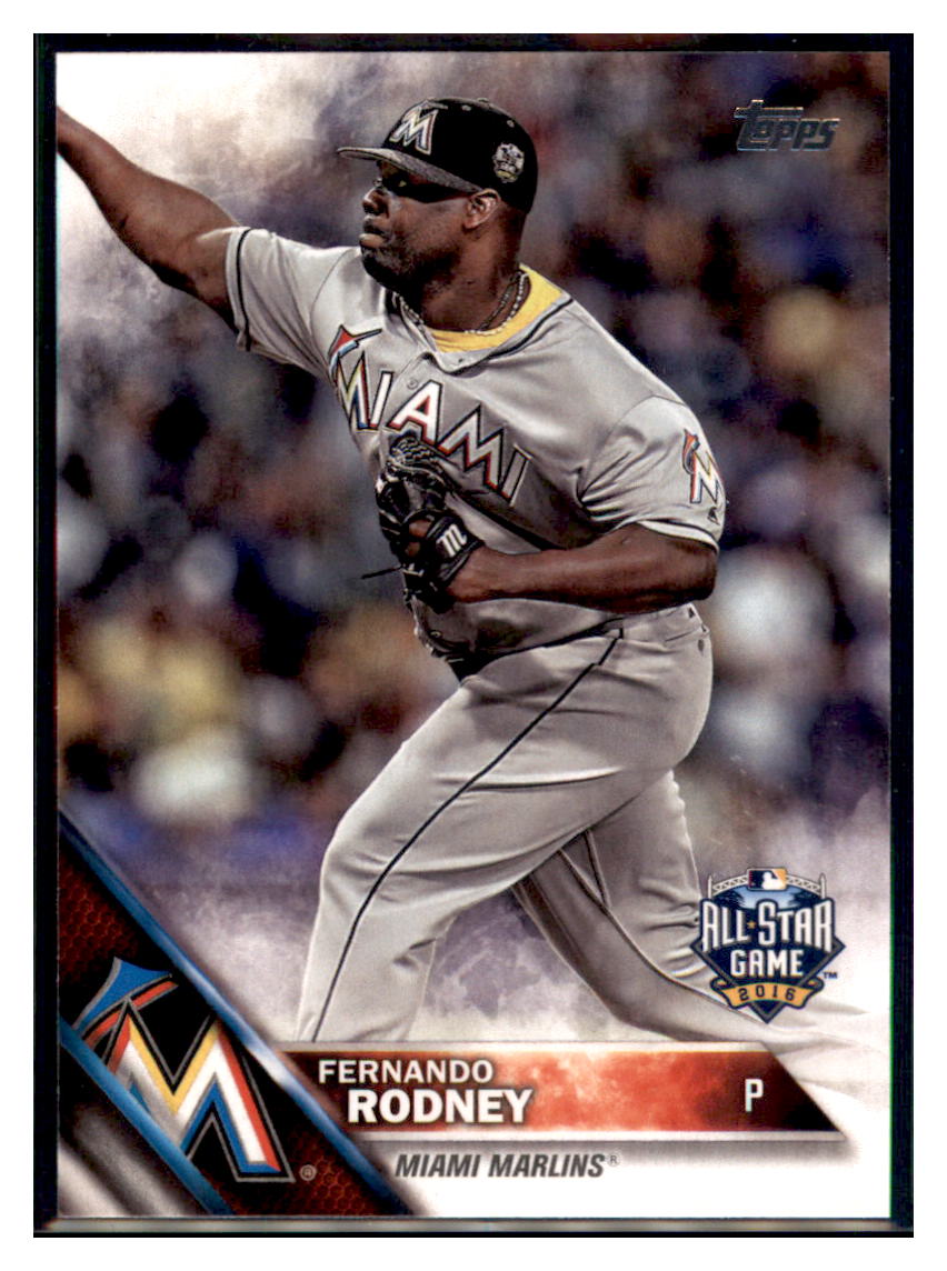 2016 Topps Update Fernando Rodney  Miami Marlins #US173 Baseball card   MATV4 simple Xclusive Collectibles