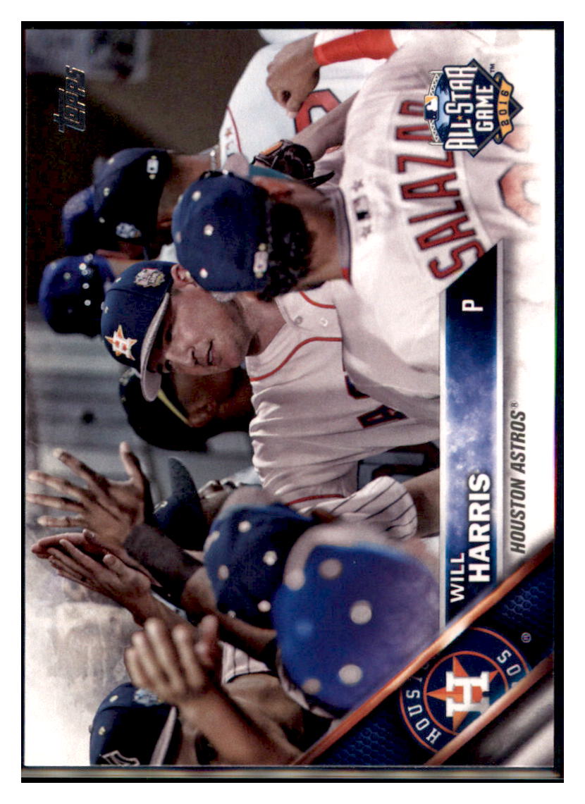 2016 Topps Update Will Harris Houston Astros #US282 Baseball card MATV4 simple Xclusive Collectibles