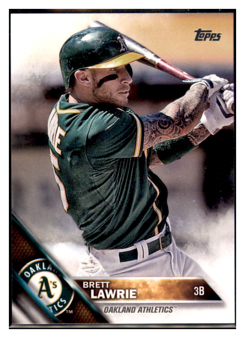 2016 Topps Brett Lawrie  Oakland Athletics #114 Baseball card   MATV4_1b simple Xclusive Collectibles