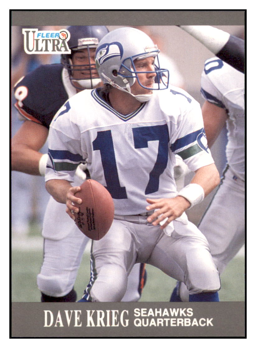 1991 Ultra Dave Krieg Seattle Seahawks #140 Football card MATV4 simple Xclusive Collectibles