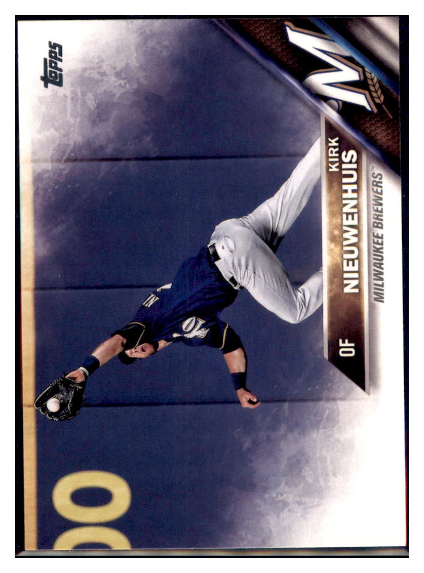 2016 Topps Update Kirk Nieuwenhuis  Milwaukee Brewers #US263 Baseball card   MATV4 simple Xclusive Collectibles
