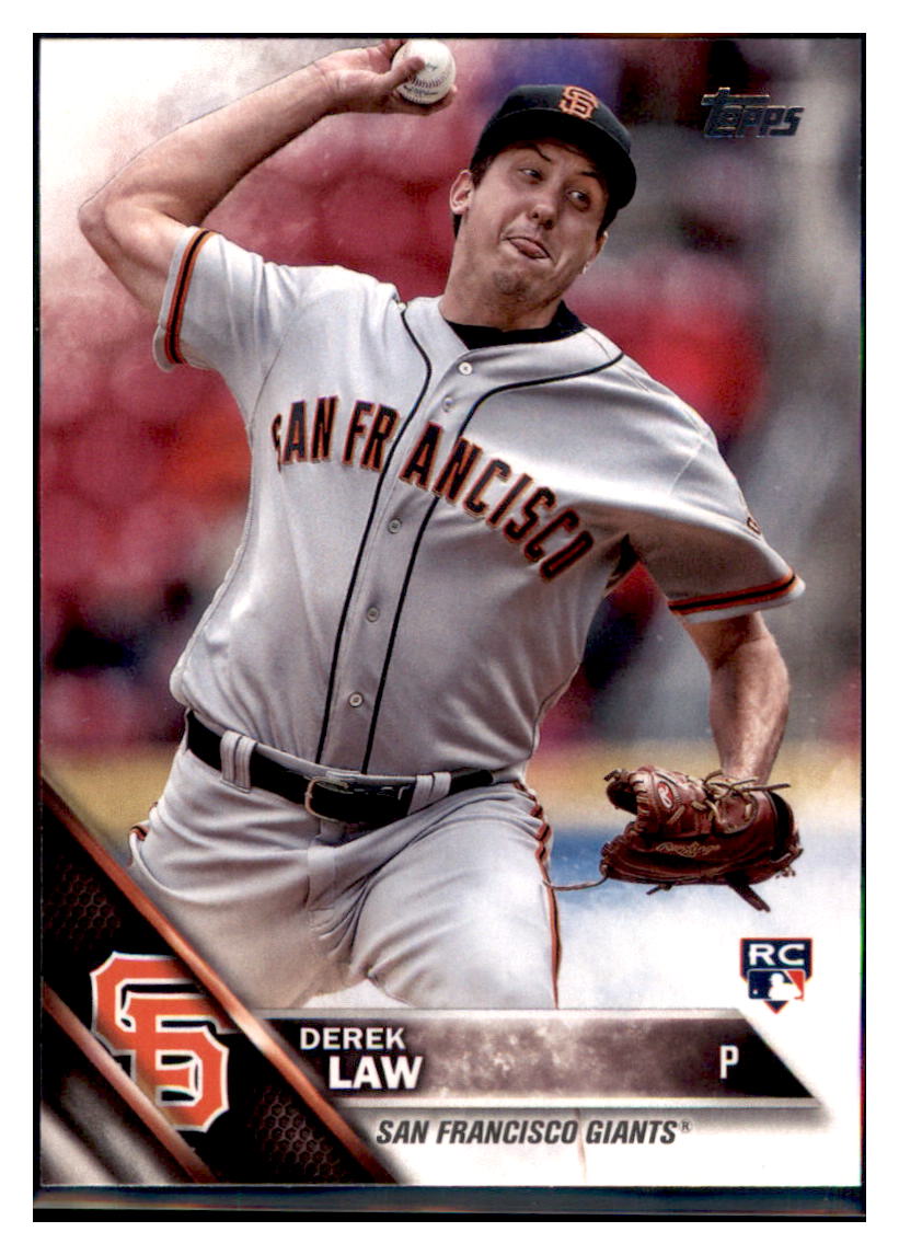 2016 Topps Update Derek Law San Francisco Giants #US72 Baseball
card MATV4 simple Xclusive Collectibles
