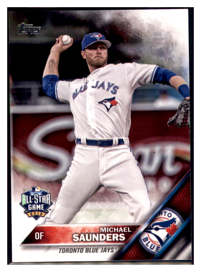 2016 Topps Update Michael Saunders Toronto Blue Jays #US267 Baseball card MATV4 simple Xclusive Collectibles