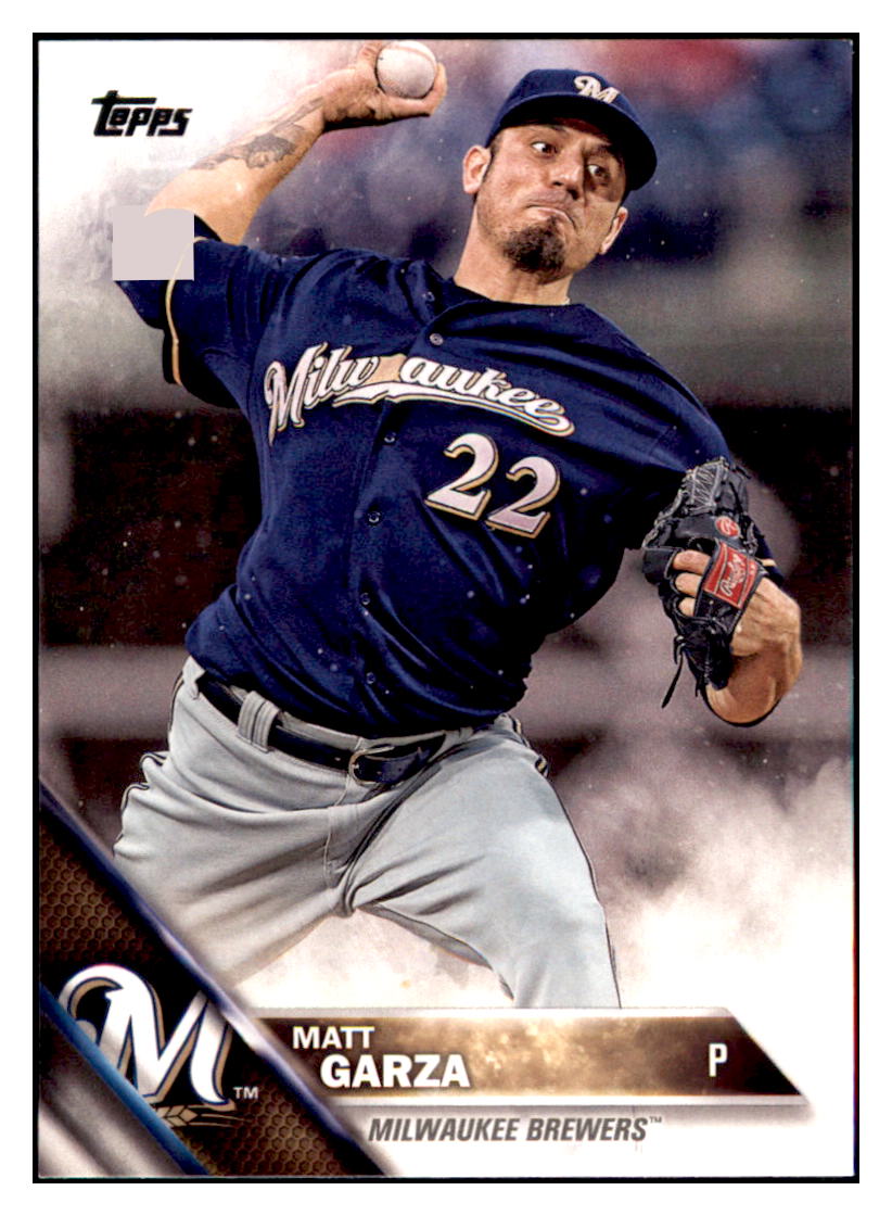2016 Topps Matt Garza  Milwaukee Brewers #228 Baseball card   MATV4 simple Xclusive Collectibles