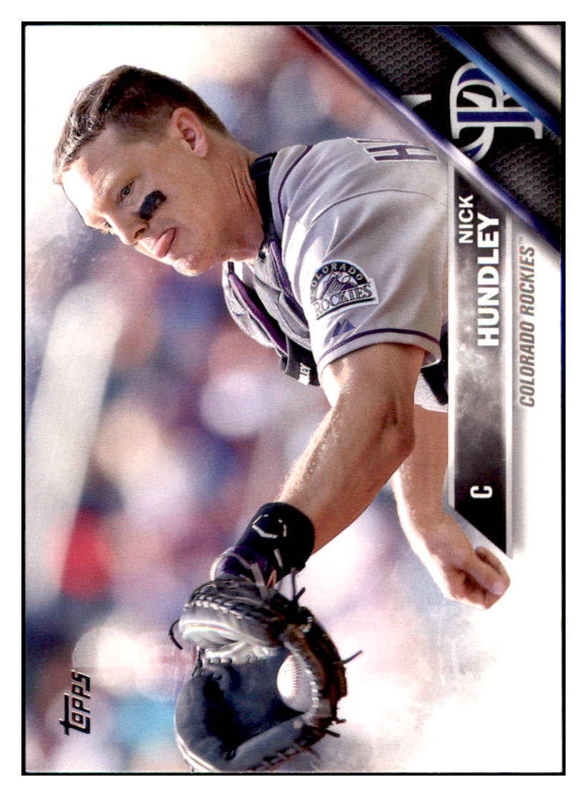2016 Topps Nick Hundley Colorado Rockies #289 Baseball card MATV4 simple Xclusive Collectibles