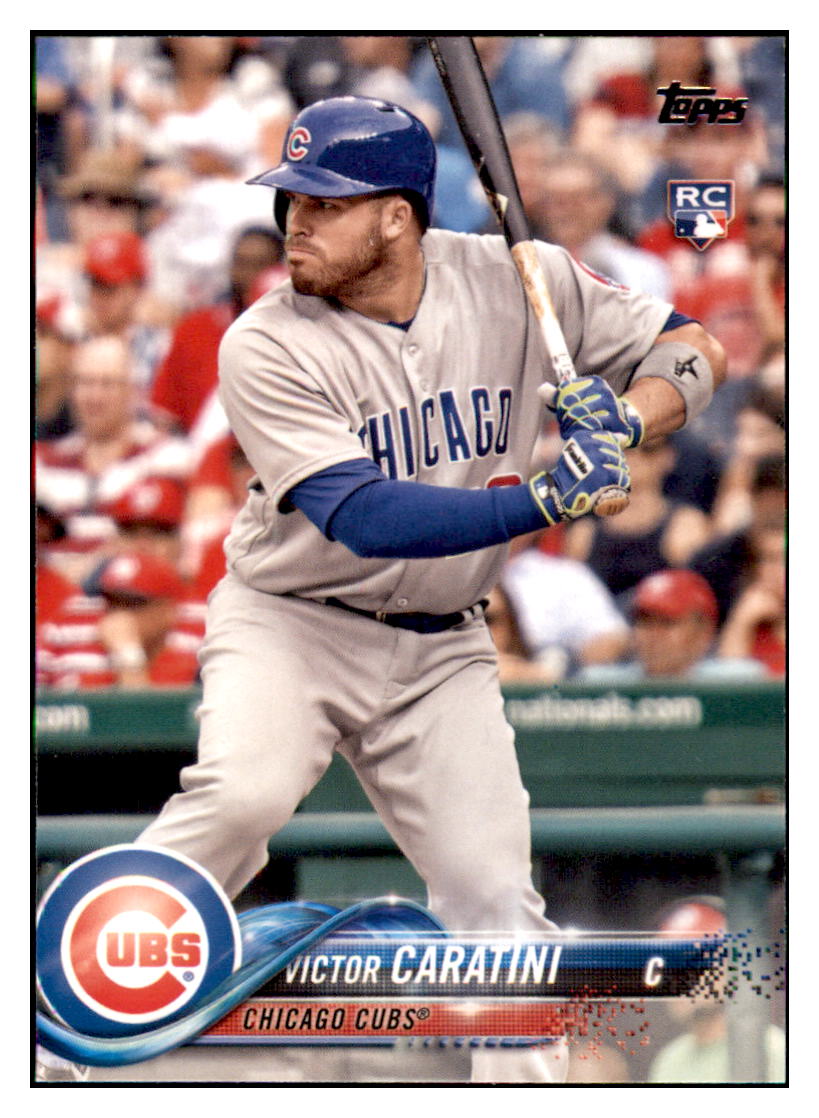 2018 Topps Victor Caratini Chicago Cubs #422 Baseball card MATV4 simple Xclusive Collectibles