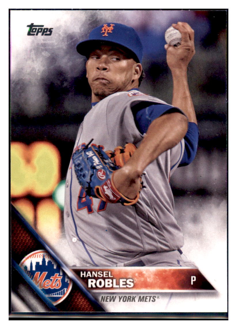 2016 Topps Update Hansel Robles New York Mets #US293 Baseball card MATV4_1a simple Xclusive Collectibles