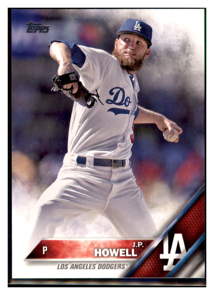2016 Topps J.P. Howell Los Angeles Dodgers #123 Baseball card MATV4 simple Xclusive Collectibles