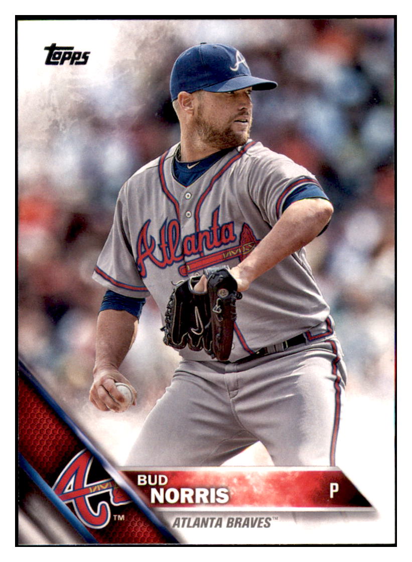 2016 Topps Bud Norris  Atlanta Braves #370 Baseball card   MATV4 simple Xclusive Collectibles