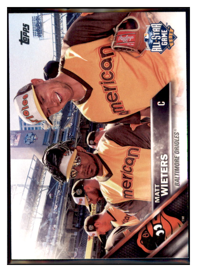 2016 Topps Update Matt Wieters ASG Baltimore Orioles #US163 Baseball card MATV4 simple Xclusive Collectibles