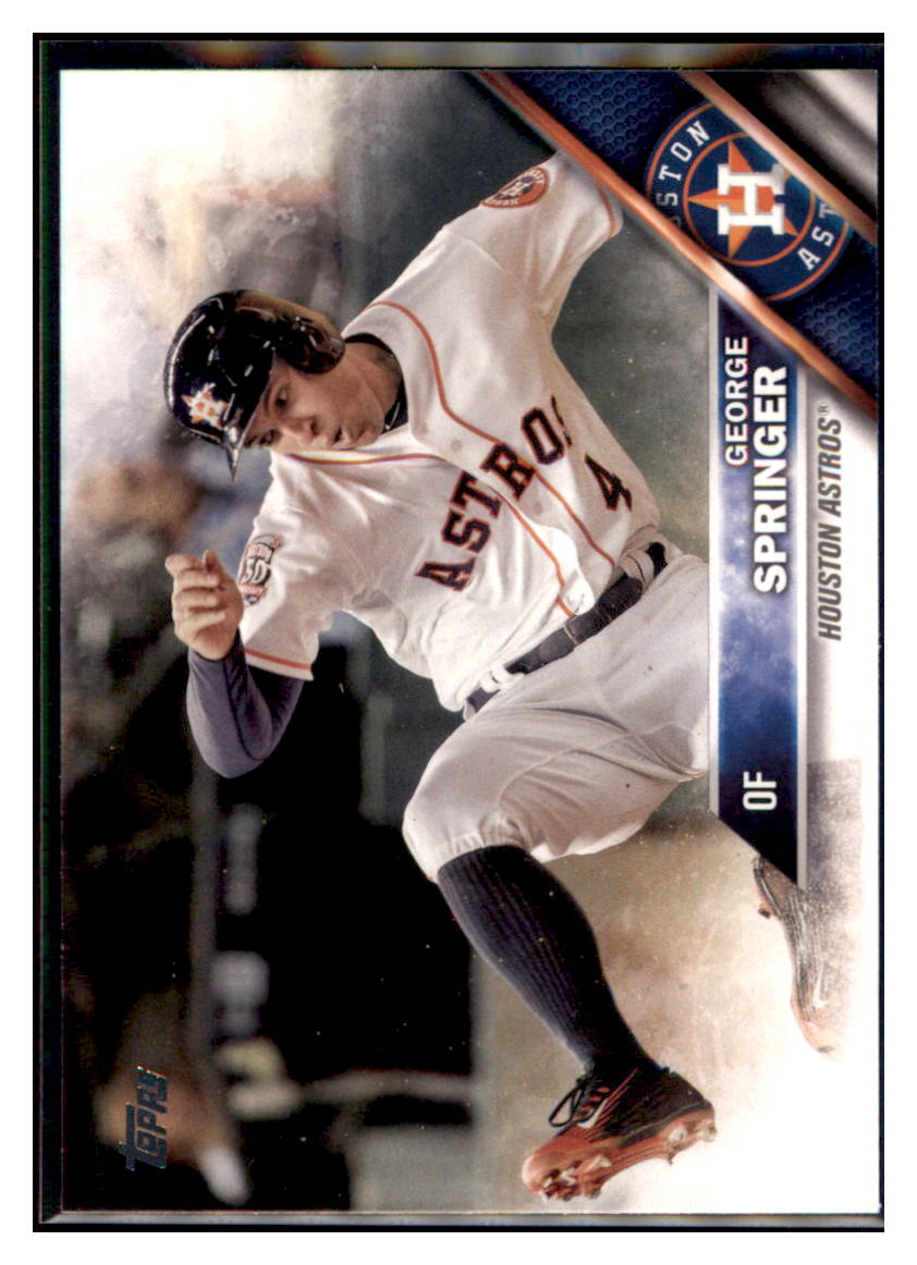 2016 Topps George Springer Houston Astros #53 Baseball card MATV4 simple Xclusive Collectibles