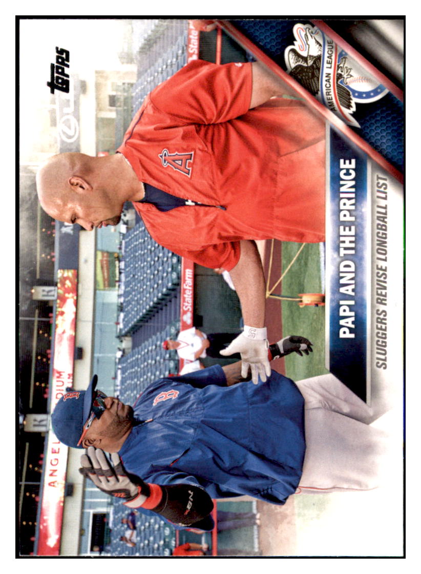 2016 Topps David Ortiz / Albert Pujols
  SN2016, CL  Boston Red Sox / Los
  Angeles Angels #126 Baseball card  
  MATV4 simple Xclusive Collectibles