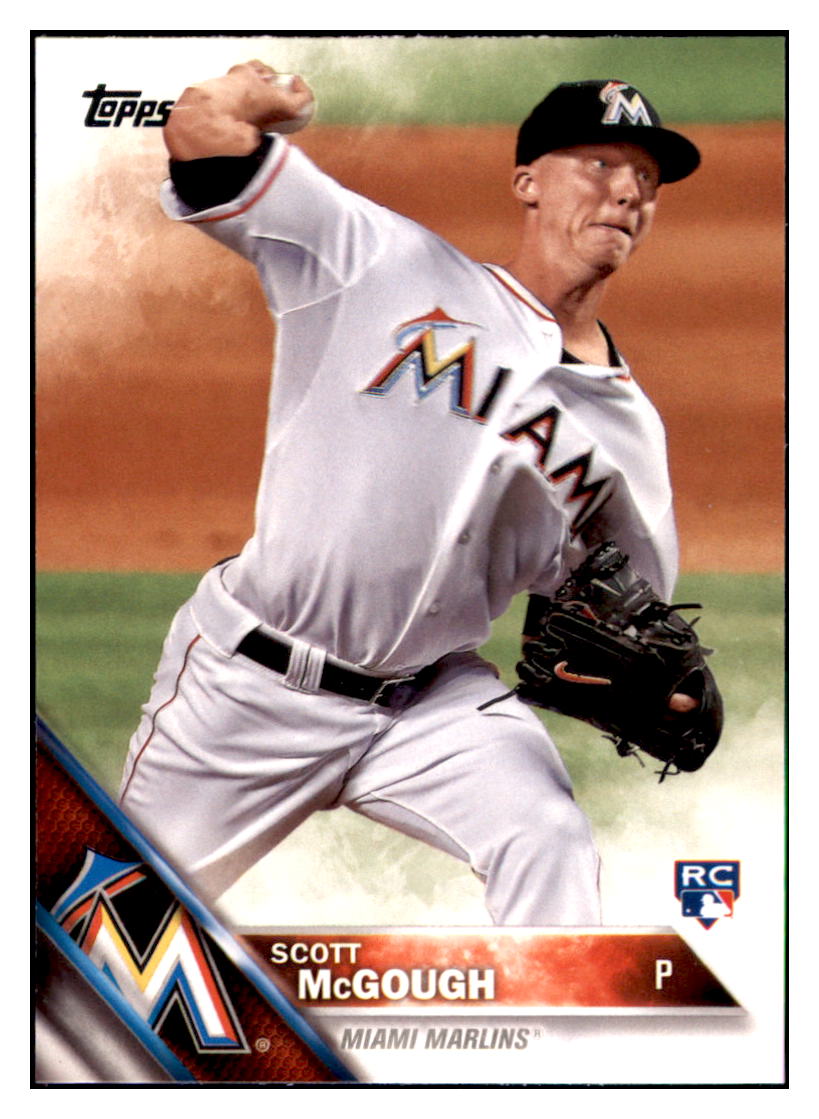 2016 Topps Scott McGough  Miami Marlins #694 Baseball card   MATV4 simple Xclusive Collectibles