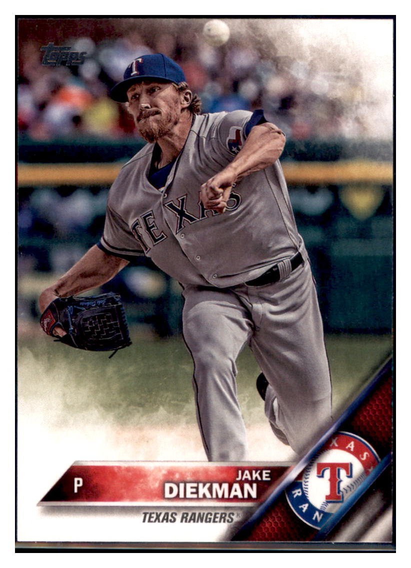 2016 Topps Update Jake Diekman  Texas Rangers #US116 Baseball card   MATV4 simple Xclusive Collectibles