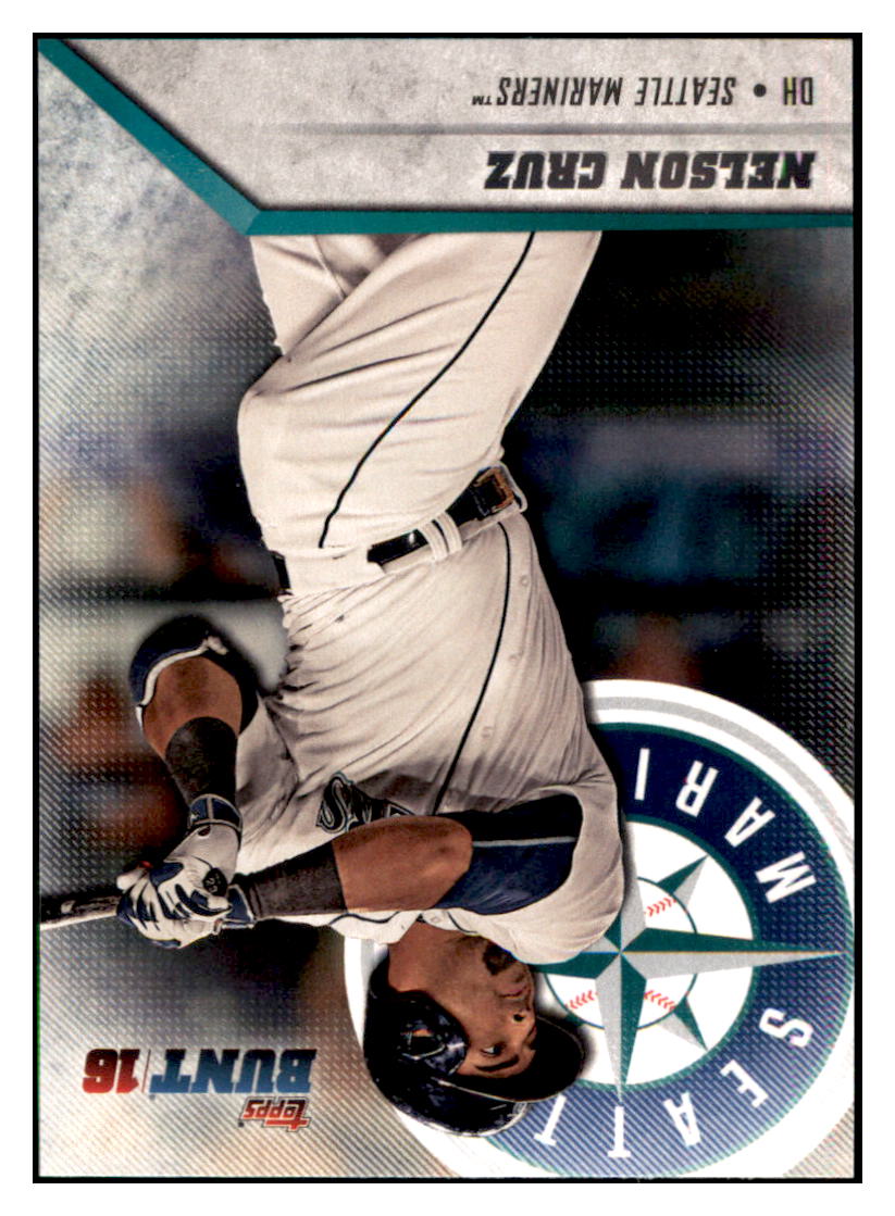 2016 Topps Bunt Nelson Cruz  Seattle Mariners #119 Baseball card   MATV4 simple Xclusive Collectibles