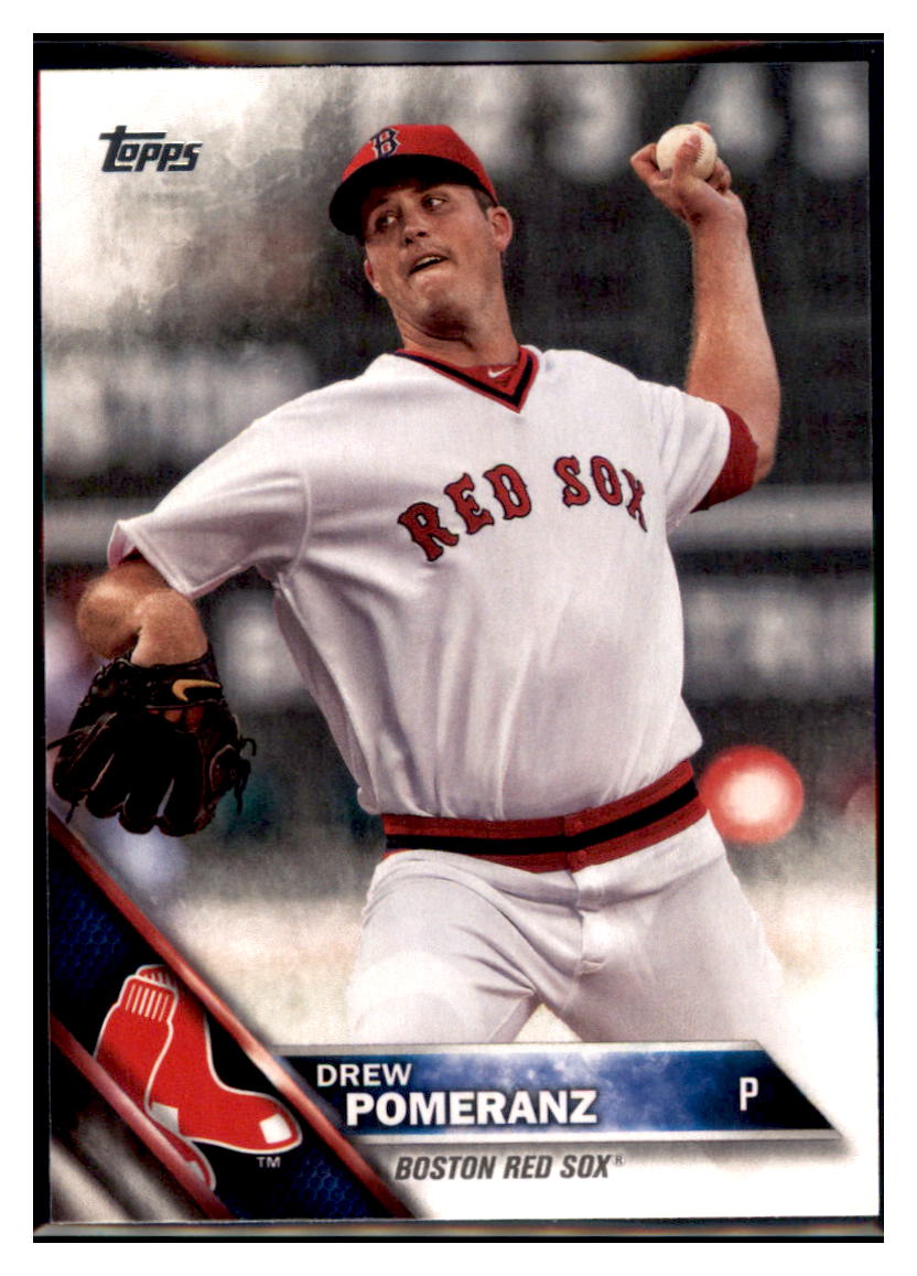 2016 Topps Update Drew Pomeranz  Boston Red Sox #US162 Baseball card   MATV4 simple Xclusive Collectibles