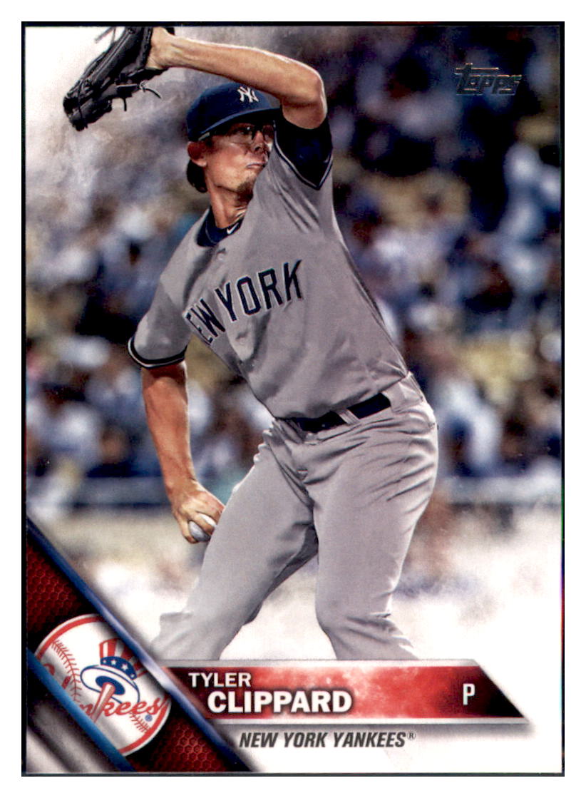 2016 Topps Update Tyler Clippard New York Yankees #US209 Baseball card MATV4 simple Xclusive Collectibles