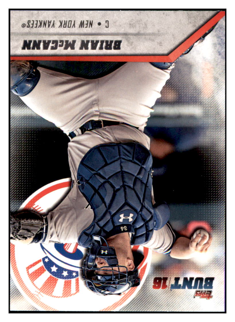 2016 Topps Bunt Brian McCann  New York Yankees #108 Baseball card   MATV4 simple Xclusive Collectibles