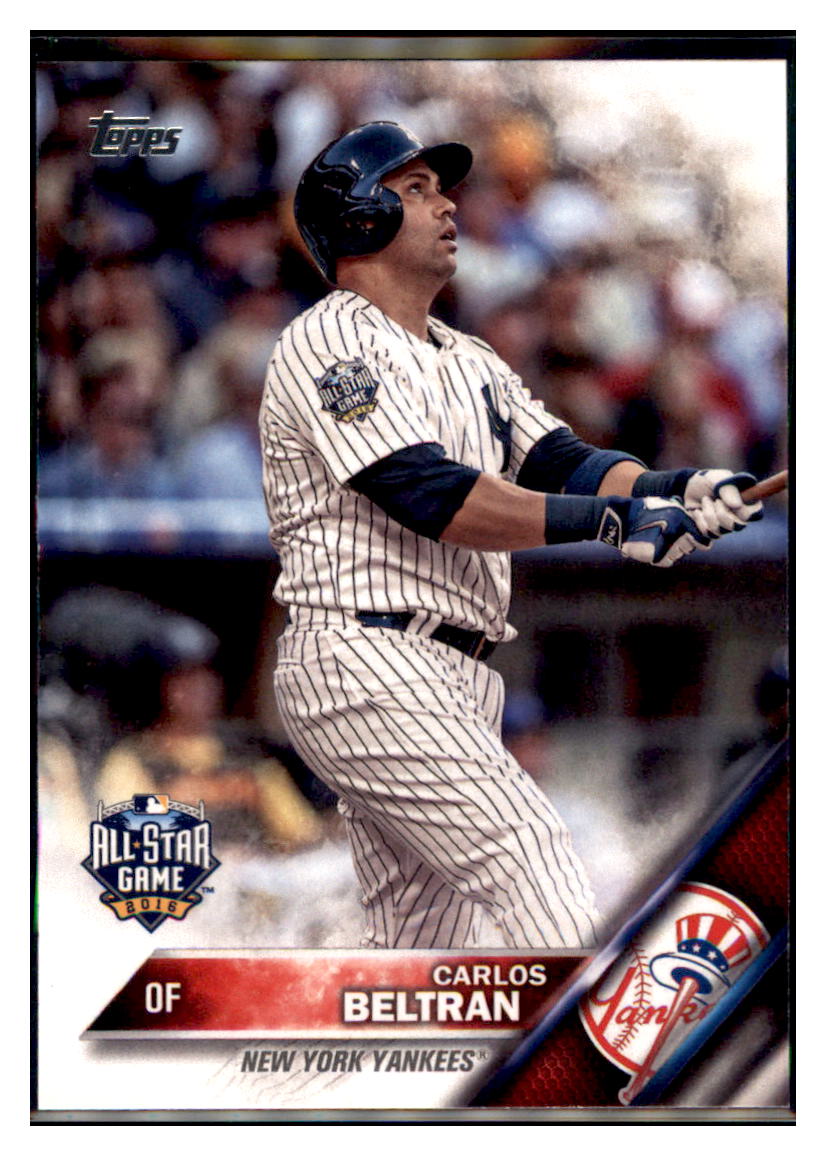 2016 Topps Update Carlos Beltran  New York Yankees #US234 Baseball card   MATV4 simple Xclusive Collectibles