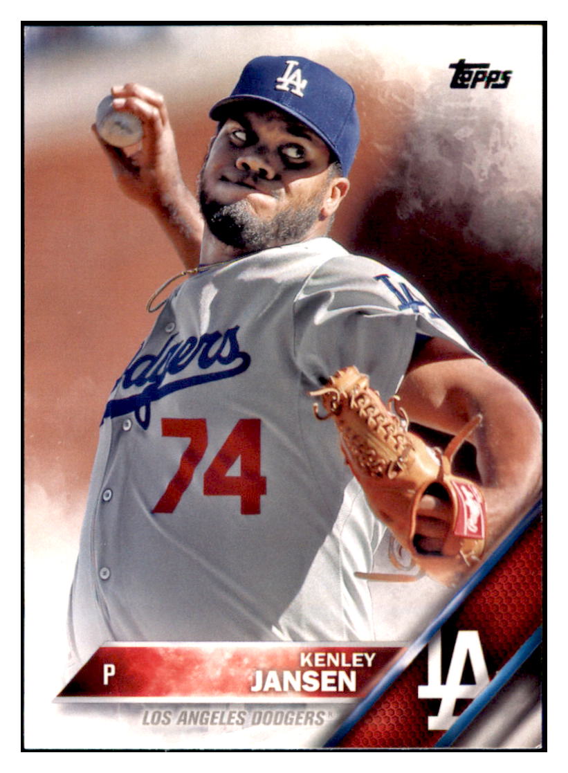 2016 Topps Kenley Jansen Los Angeles Dodgers #458 Baseball card MATV4_1a simple Xclusive Collectibles