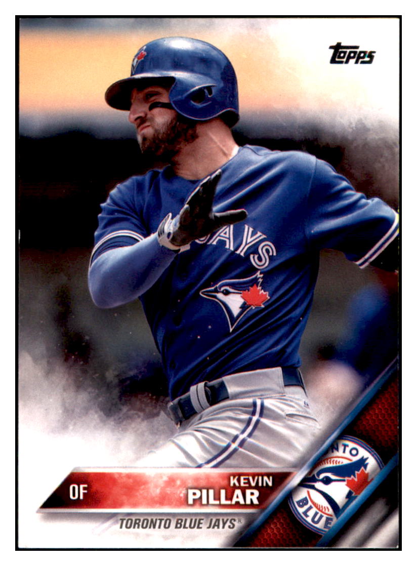 2016 Topps Kevin Pillar Toronto Blue Jays #182 Baseball card MATV4 simple Xclusive Collectibles
