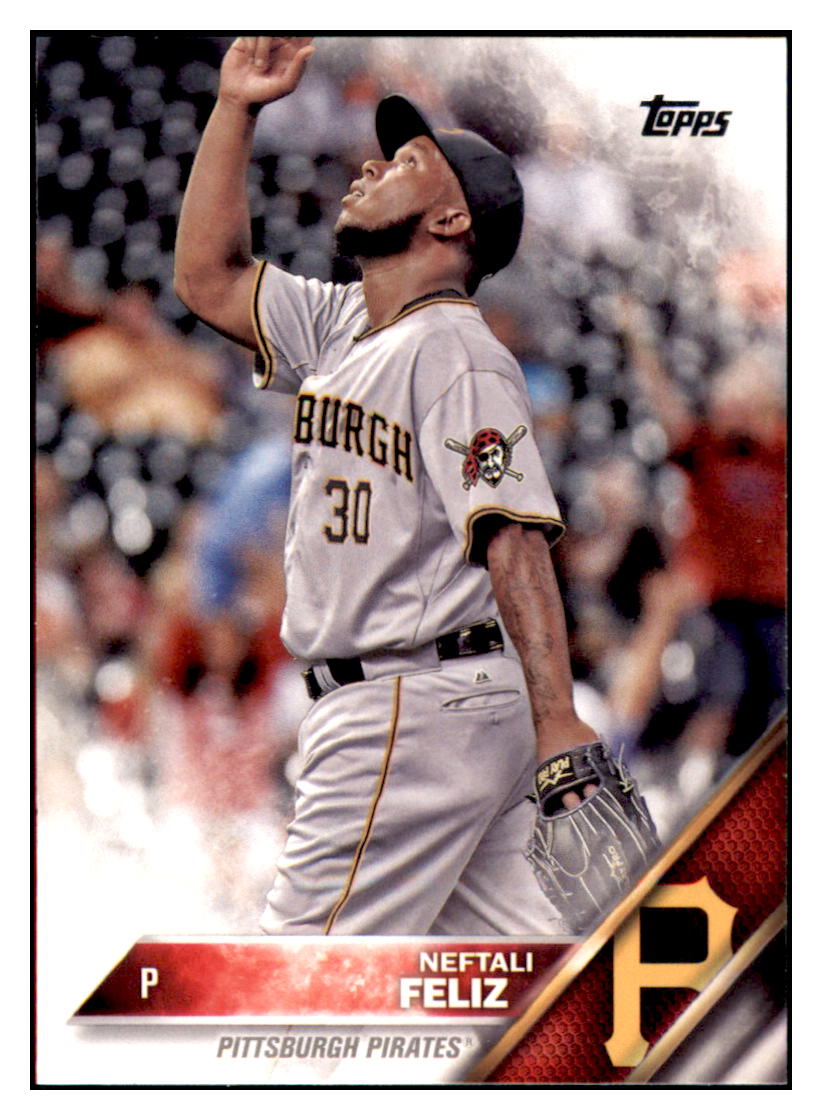 2016 Topps Neftali Feliz  Pittsburgh Pirates #587 Baseball card   MATV4 simple Xclusive Collectibles