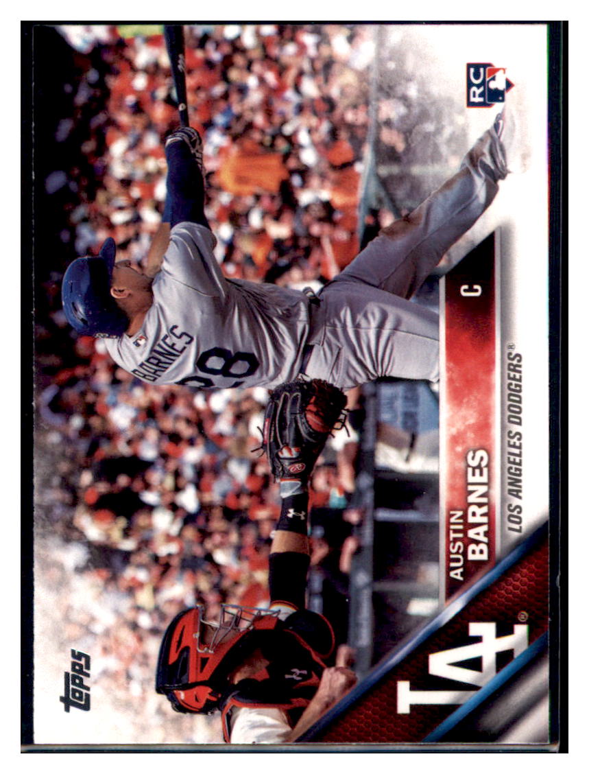 2016 Topps Update Austin Barnes Los Angeles Dodgers #US21 Baseball
card MATV4_1a simple Xclusive Collectibles