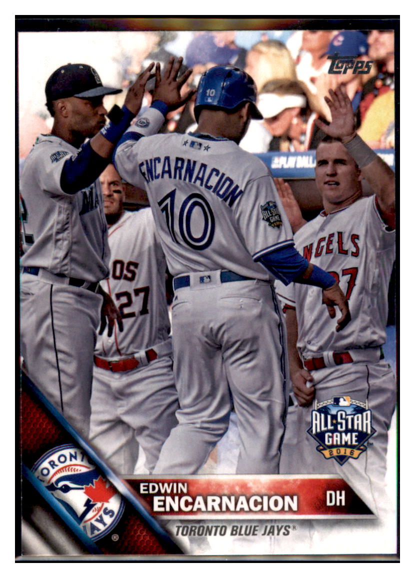 2016 Topps Update Edwin Encarnacion Toronto Blue Jays #US159 Baseball card MATV4 simple Xclusive Collectibles