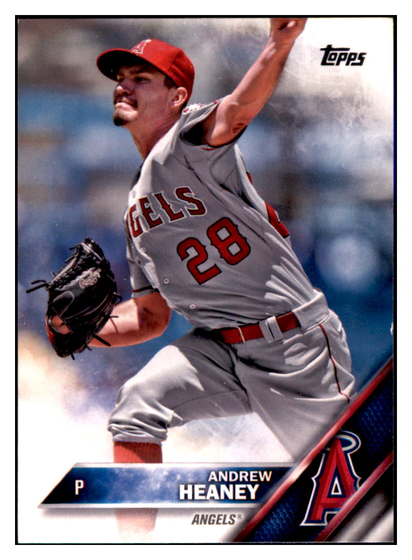2016 Topps Andrew Heaney Los Angeles Angels #164 Baseball card MATV4 simple Xclusive Collectibles