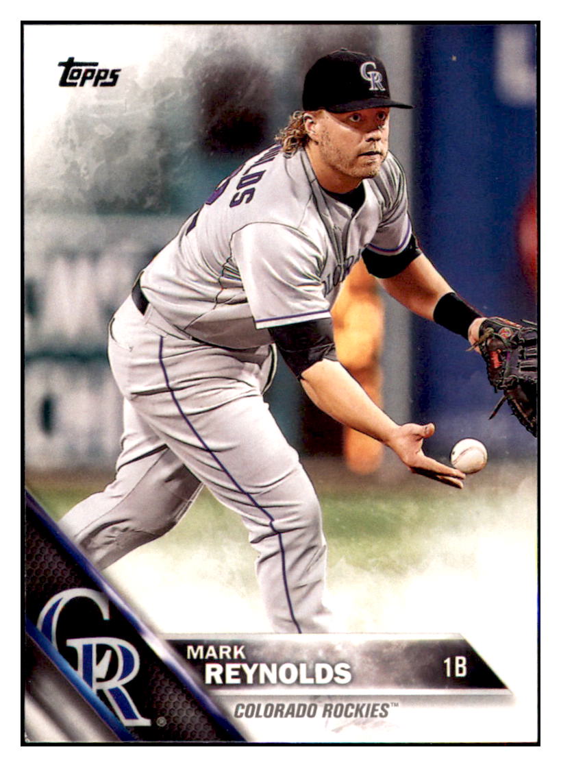 2016 Topps Mark Reynolds  Colorado Rockies #571 Baseball card   MATV4 simple Xclusive Collectibles