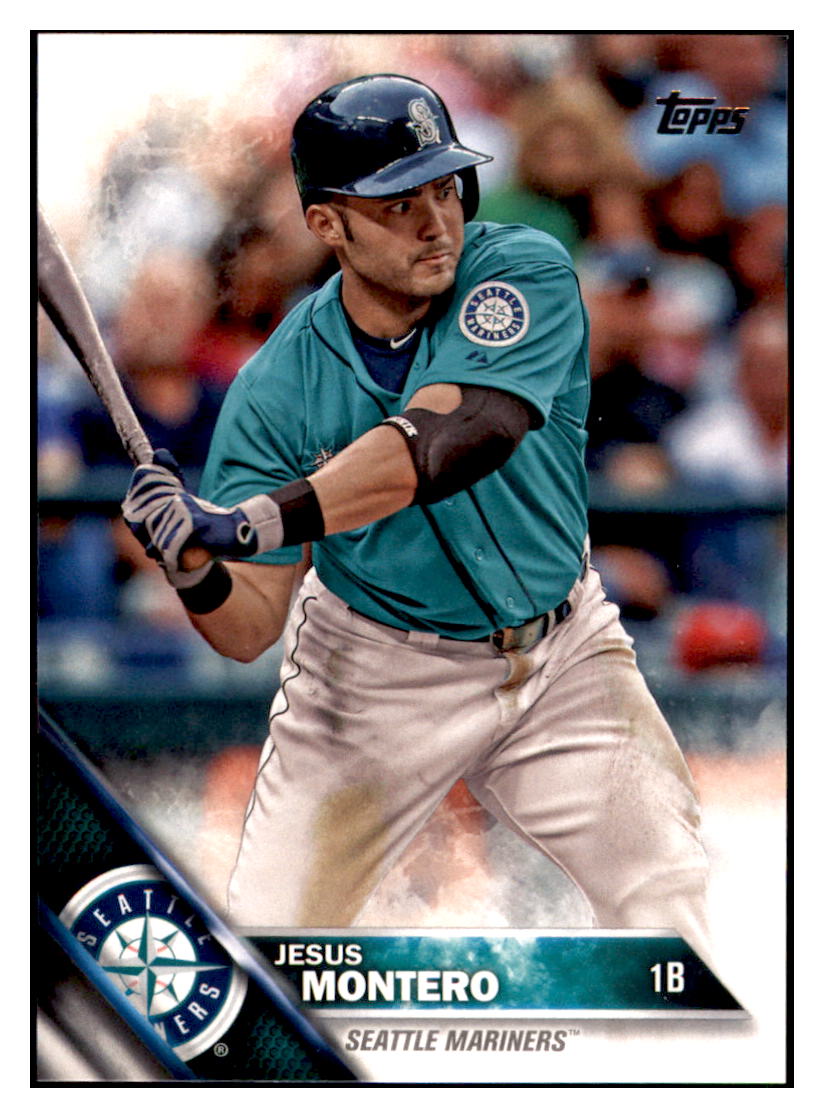 2016 Topps Jesus Montero  Seattle Mariners #55 Baseball card   MATV4 simple Xclusive Collectibles