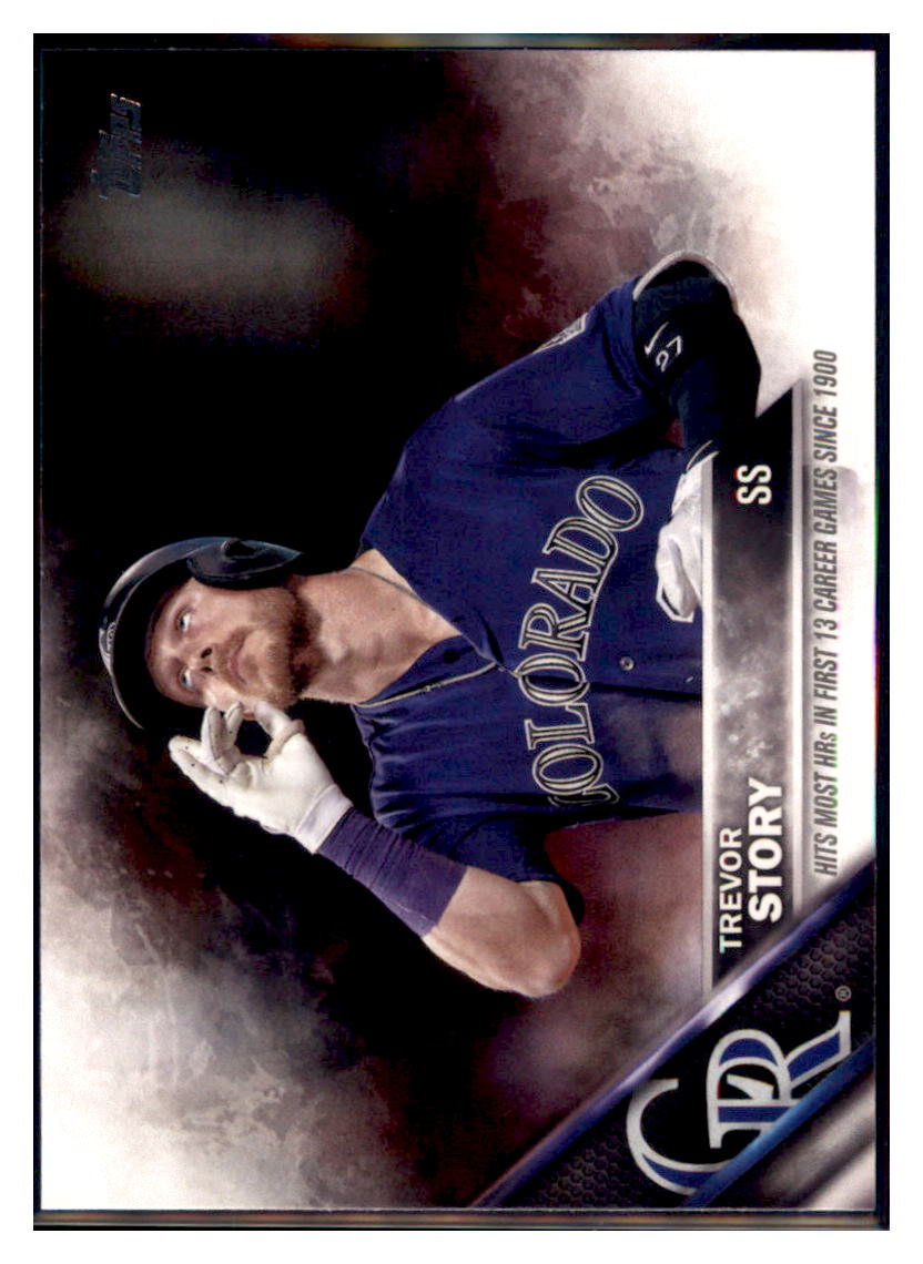 2016 Topps Update Trevor Story  Colorado Rockies #US114 Baseball card   MATV4 simple Xclusive Collectibles