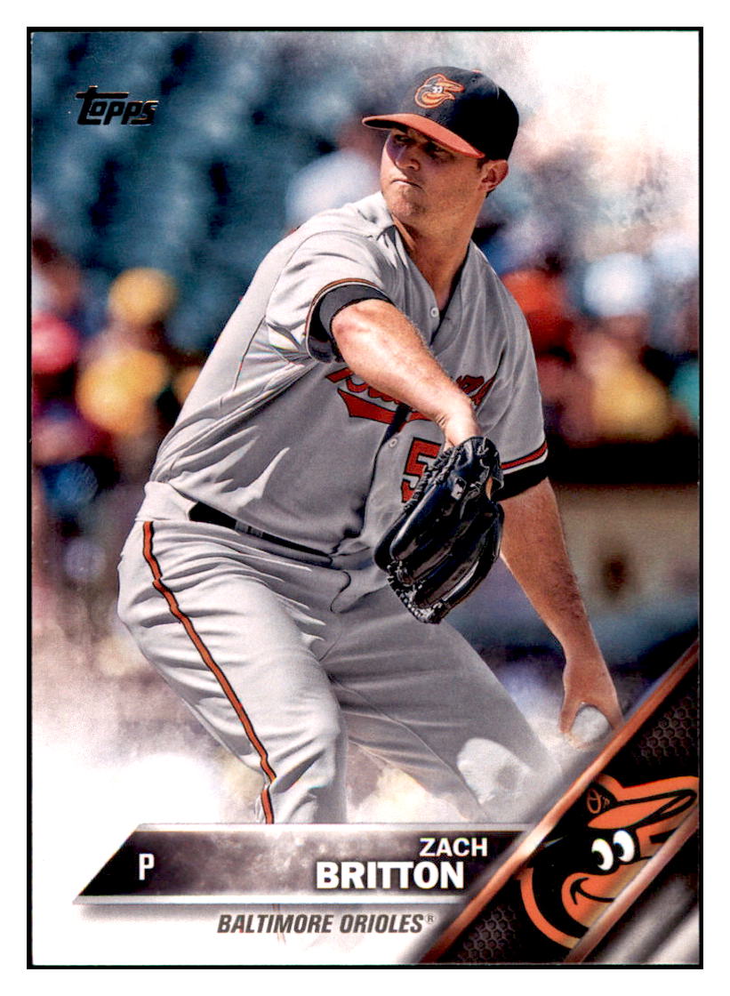 2016 Topps Baltimore Orioles Zach
  Britton  Baltimore Orioles #BO-13
  Baseball card   MATV4 simple Xclusive Collectibles