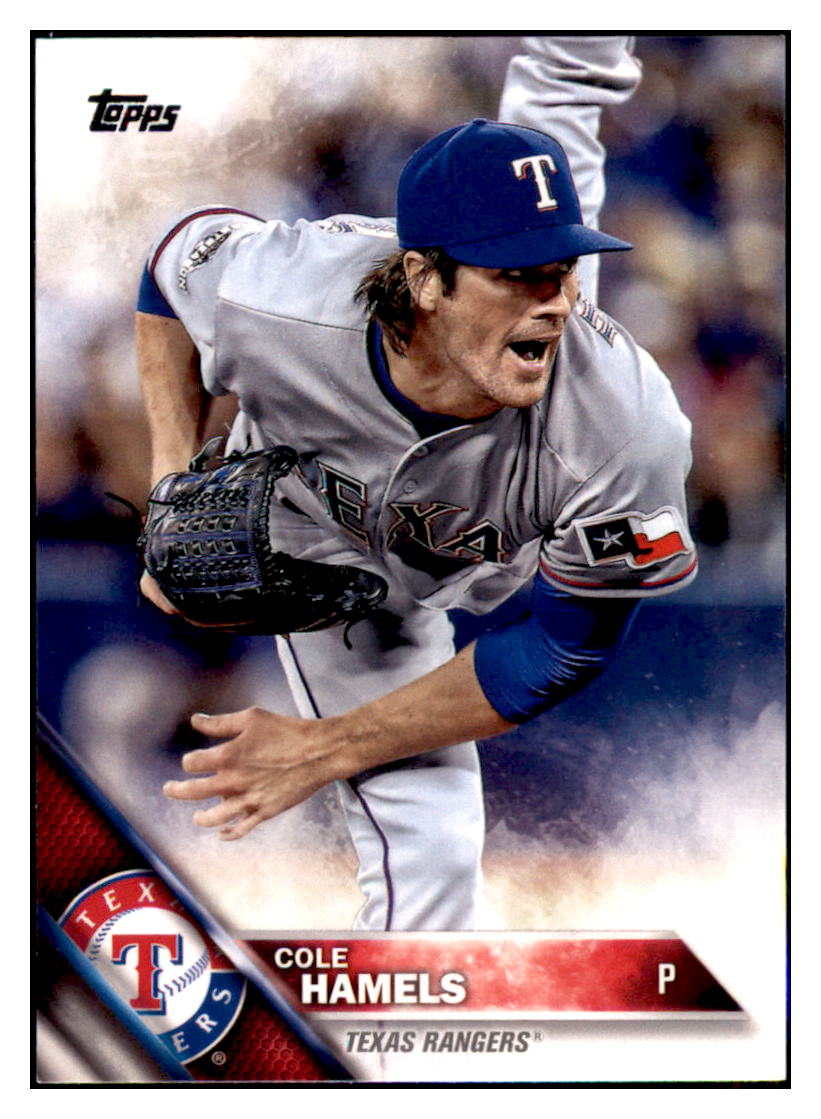 2016 Topps Cole Hamels  Texas Rangers #588 Baseball card   MATV4_1a simple Xclusive Collectibles