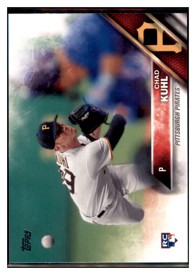 2016 Topps Update Chad Kuhl Pittsburgh Pirates Rookie #US96 Baseball card   MATV4 simple Xclusive Collectibles