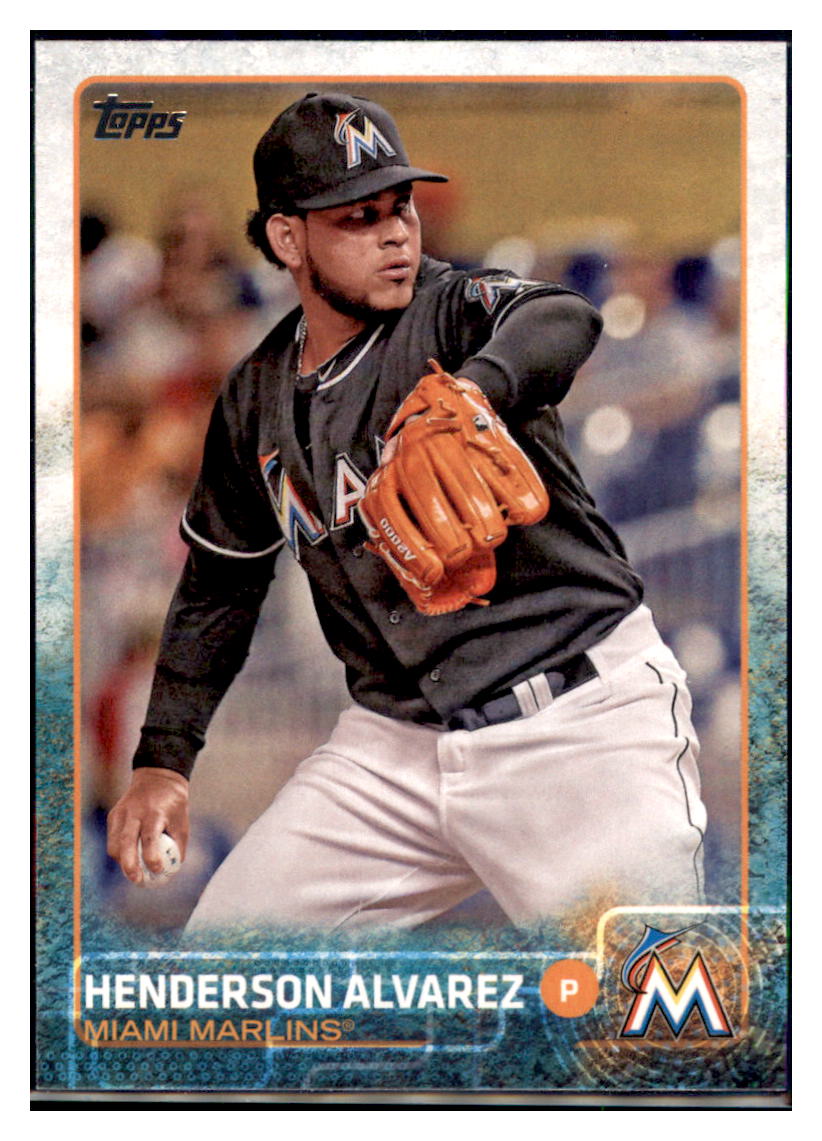 2015 Topps Henderson Alvarez  Miami Marlins #577 Baseball card   MATV4 simple Xclusive Collectibles