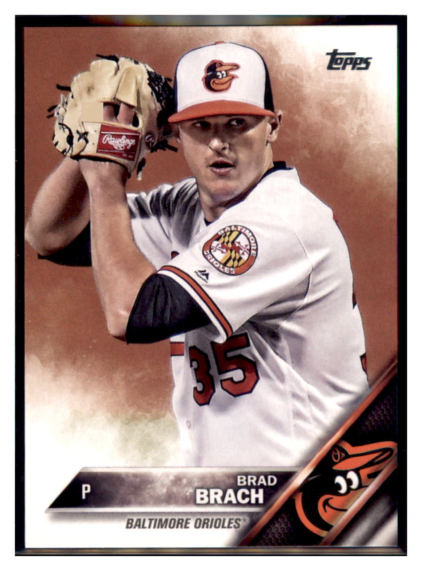 2016 Topps Update Brad Brach  Baltimore Orioles #US197 Baseball card   MATV4 simple Xclusive Collectibles