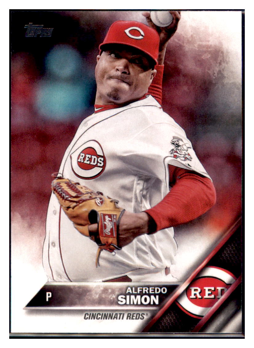 2016 Topps Update Alfredo Simon Cincinnati Reds #US28 Baseball card MATV4 simple Xclusive Collectibles