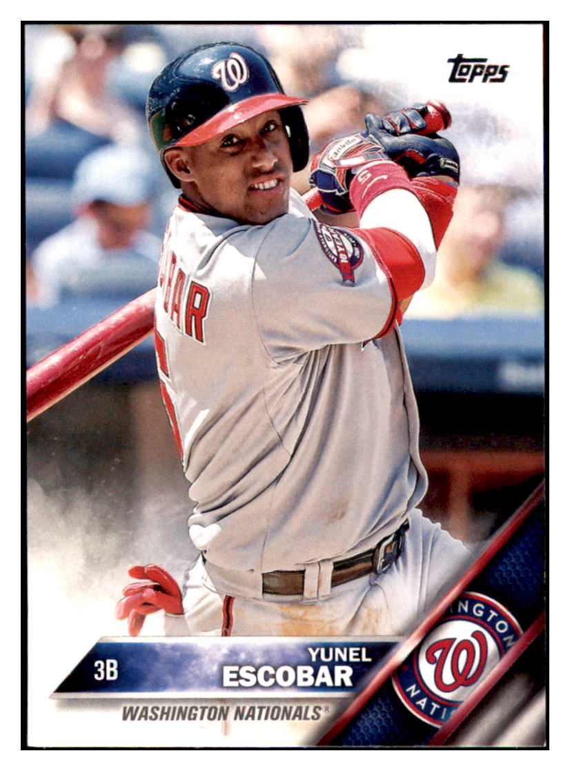 2016 Topps Yunel Escobar  Washington Nationals #247 Baseball
  card   MATV4 simple Xclusive Collectibles