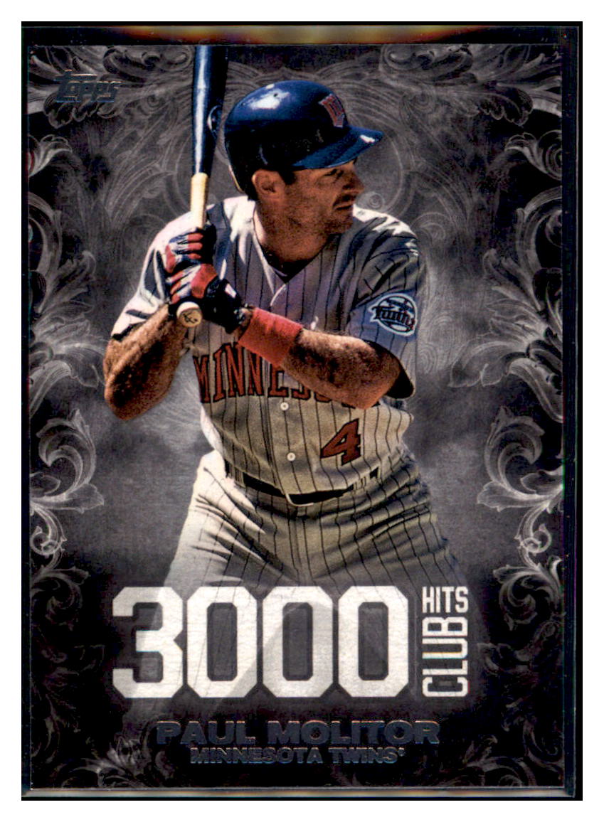 2016 Topps Update Paul Molitor  Minnesota Twins #3000H-6 Baseball card   MATV4 simple Xclusive Collectibles   