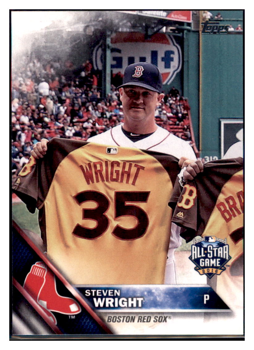 2016 Topps Update Steven Wright ASG Boston Red Sox #US113 Baseball card   MATV4 simple Xclusive Collectibles
