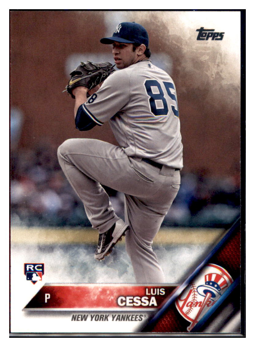 2016 Topps Update Luis Cessa New York Yankees #US18 Baseball card MATV4 simple Xclusive Collectibles